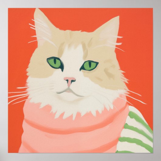 Niedlich Boho Cat Poster (Vorne)