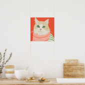 Niedlich Boho Cat Poster (Küche)