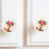 Niedlich Boho Chic Fox Keramikknauf