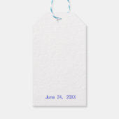 Niedlich Boho Chic Lollipops Babydusche Geschenkanhänger (Rückseite)