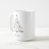 Niedlich Boho Christmas Tree Kaffeetasse (Vorderseite Links)