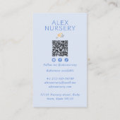 Niedlich Boho Cloud Watercolor Babysitter Visitenkarte (Rückseite)