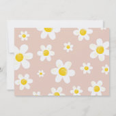 Niedlich Boho Daisy Bloom Geburtstagsparty Dankeskarte (Rückseite)