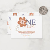 Niedlich Boho Daisy Dankeschön Karte (Vorderseite/Rückseite Beispiel)