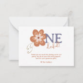 Niedlich Boho Daisy Dankeschön Karte (Vorderseite)