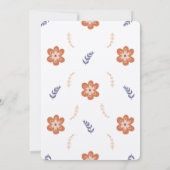 Niedlich Boho Daisy Onederful Erster Geburtstag Einladung (Rückseite)