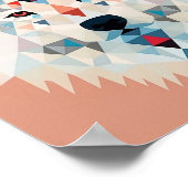 Niedlich Boho Geometric Dog Poster (Ecke)