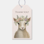 Niedlich Boho Goat Vielen Dank Geschenkanhänger (Vorderseite)