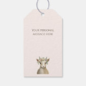Niedlich Boho Goat Vielen Dank Geschenkanhänger (Rückseite)