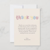 Niedlich Boho Hello Little One Baby Dusche Dankeskarte (Vorderseite)