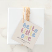 Niedlich Boho Hello Little One Baby Dusche Geschenkanhänger (Beispiel)