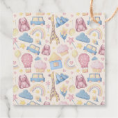 Niedlich Boho Hello Little One Baby Dusche Geschenkanhänger (Rückseite)