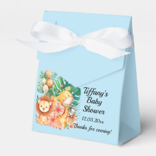 Niedlich Boho Jungle Animals Babydusche Geschenkschachtel