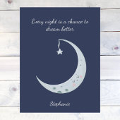 Niedlich Boho Kawaii Moon Postkarte