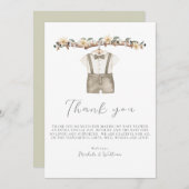 Niedlich Boho Kleidung Kinderdusche Danke Karte (Vorne/Hinten)