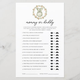 Niedlich Boho Kleidung Mommy oder Daddy Baby Showe