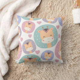 Niedlich Boho Little Giraffe Muster Kissen