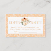 Niedlich Boho Little Pumpkin Baby Dusche Windelwan Begleitkarte (Vorderseite)