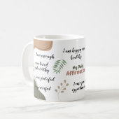 Niedlich Boho My Daily Affirmations Tasse (Vorderseite Links)