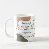 Niedlich Boho My Daily Affirmations Tasse (Links)