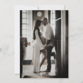 Niedlich Boho Oh Baby Bunny Baby Dusche Dankeskarte (Rückseite)