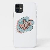 Niedlich Boho Peach Pink Blue Planet Frucht Case-Mate iPhone Hülle (Rückseite)