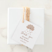 Niedlich Boho Rain Cloud Baby Dusche Geschenkanhänger (Beispiel)