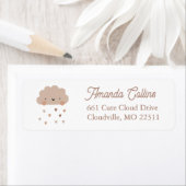 Niedlich Boho Rain Cloud-Rücksendeadresse (Insitu)