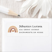 Niedlich Boho Rainbow Baby Dusche Rücksendeadresse (Insitu)