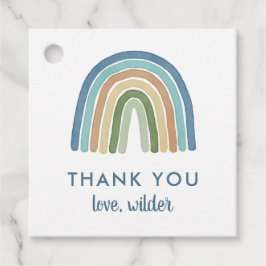 Niedlich Boho Rainbow Birthday Name Dankeschön Geschenkanhänger