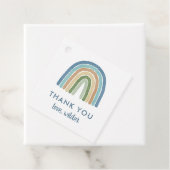 Niedlich Boho Rainbow Birthday Name Dankeschön Geschenkanhänger (Beispiel)