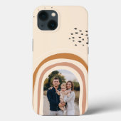Niedlich Boho Rainbow Custom Ihr Foto iPhone Case (Rückseite)