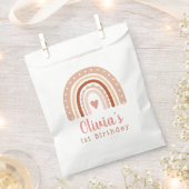 Niedlich Boho Rainbow Girls zum ersten Geburtstag Geschenktütchen (Ausgeschnitten)