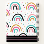 Niedlich Boho Rainbow Gratitude Journal Notizblock (Rückseite)