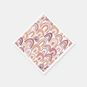 Niedlich Boho Rainbow Pattern Serviette (Ecke)