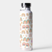 Niedlich Boho Rainbow Pattername Personalisiert Trinkflasche (Rechts)