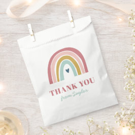 Niedlich Boho Rainbow Pink Geburtstag Geschenktütchen