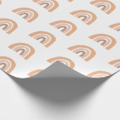 Niedlich Boho Rainbow Pink Pastel Geschenkpapier (Ecke)