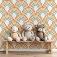 Niedlich Boho Rainbow Scallop Muster Kids Baby