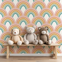 Niedlich Boho Rainbow Scallop Muster Kids Baby