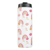 Niedlich Boho Rainbow Seamless Pattern Individuell Thermosbecher (Vorderseite)