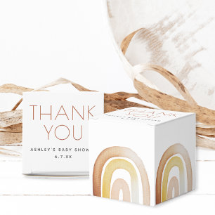 Niedlich Boho Rainbow Vielen Dank Baby Dusche Geschenkschachtel