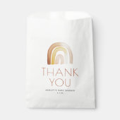 Niedlich Boho Rainbow Vielen Dank Baby Dusche Geschenktütchen (Vorderseite)