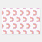 Niedlich Boho Regenbogen Muster Malerei Korallen L Geschenkpapier Set (Vorderseite 3)