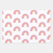 Niedlich Boho Regenbogen Muster Malerei Korallen L Geschenkpapier Set (Vorderseite 2)