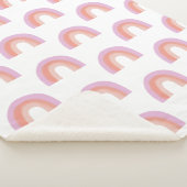 Niedlich Boho Regenbogen Muster Malerei Korallen L Sherpadecke (3/4)