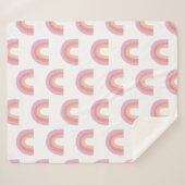 Niedlich Boho Regenbogen Muster Malerei Korallen L Sherpadecke (Vorderseite (Horizontal))