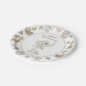 Niedlich Boho Safari Anamials Baby Dusche Pappteller (Schrägansicht)