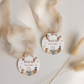 Niedlich Boho Safari Animals Kinderdusche Danke Geschenkanhänger