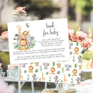 Niedlich Boho Safari Buch für Baby Boy Shows RSVP Karte